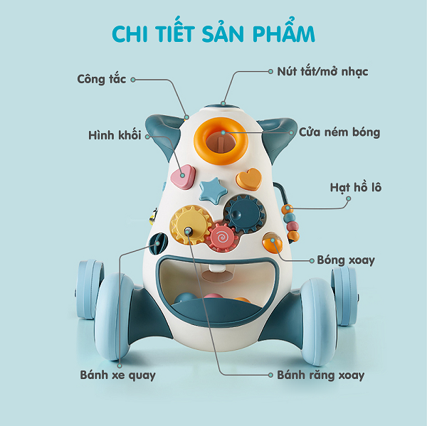 Xe tập đi Holla cho bé |Thằng Bờm Store