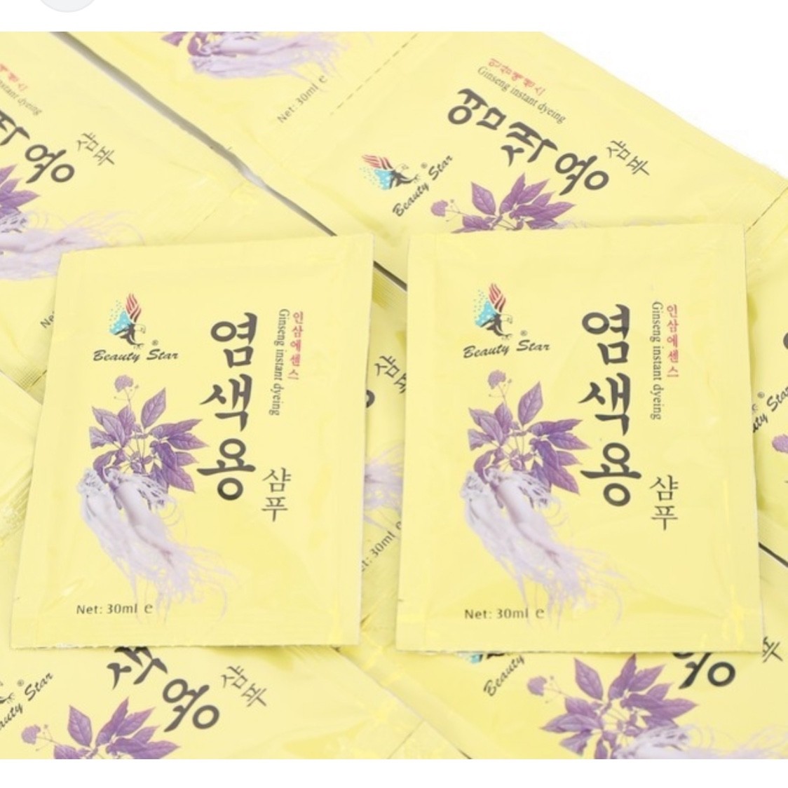 Dầu gội đen tóc thảo dược Hàn Quốc gói lẻ 30ml