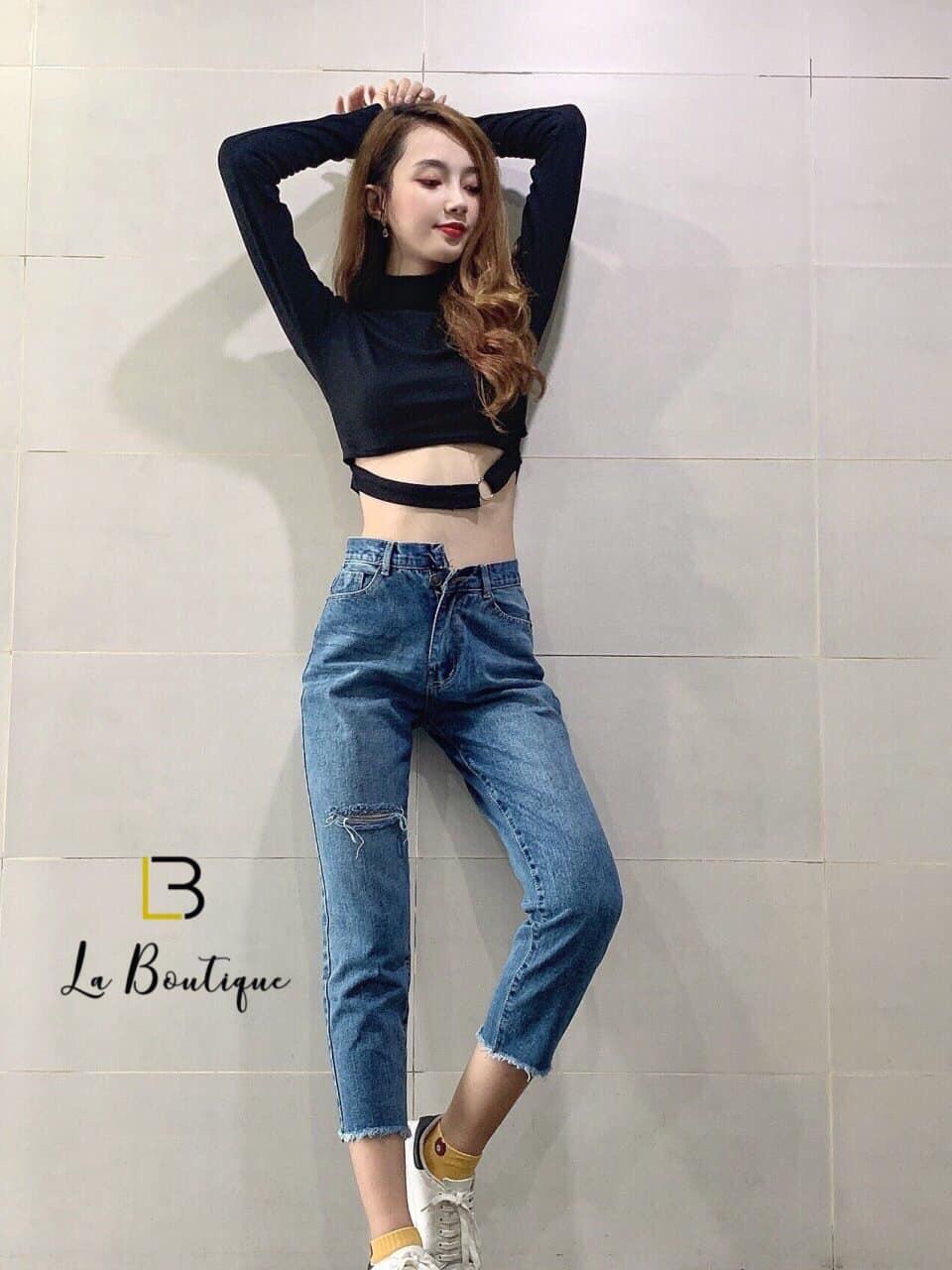 Áo Thun Tay Dài Form Croptop Phối Dây Eo Kèm Khoen Tròn Thời Trang TTS0931