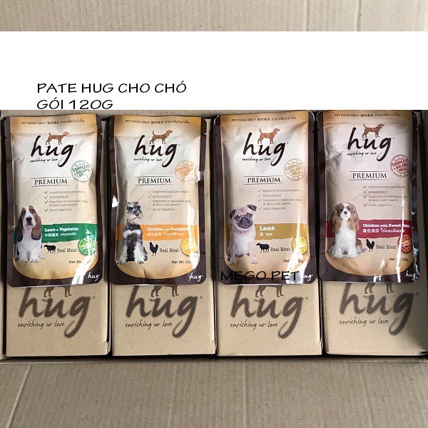 Pate chó Hug gói 120gr