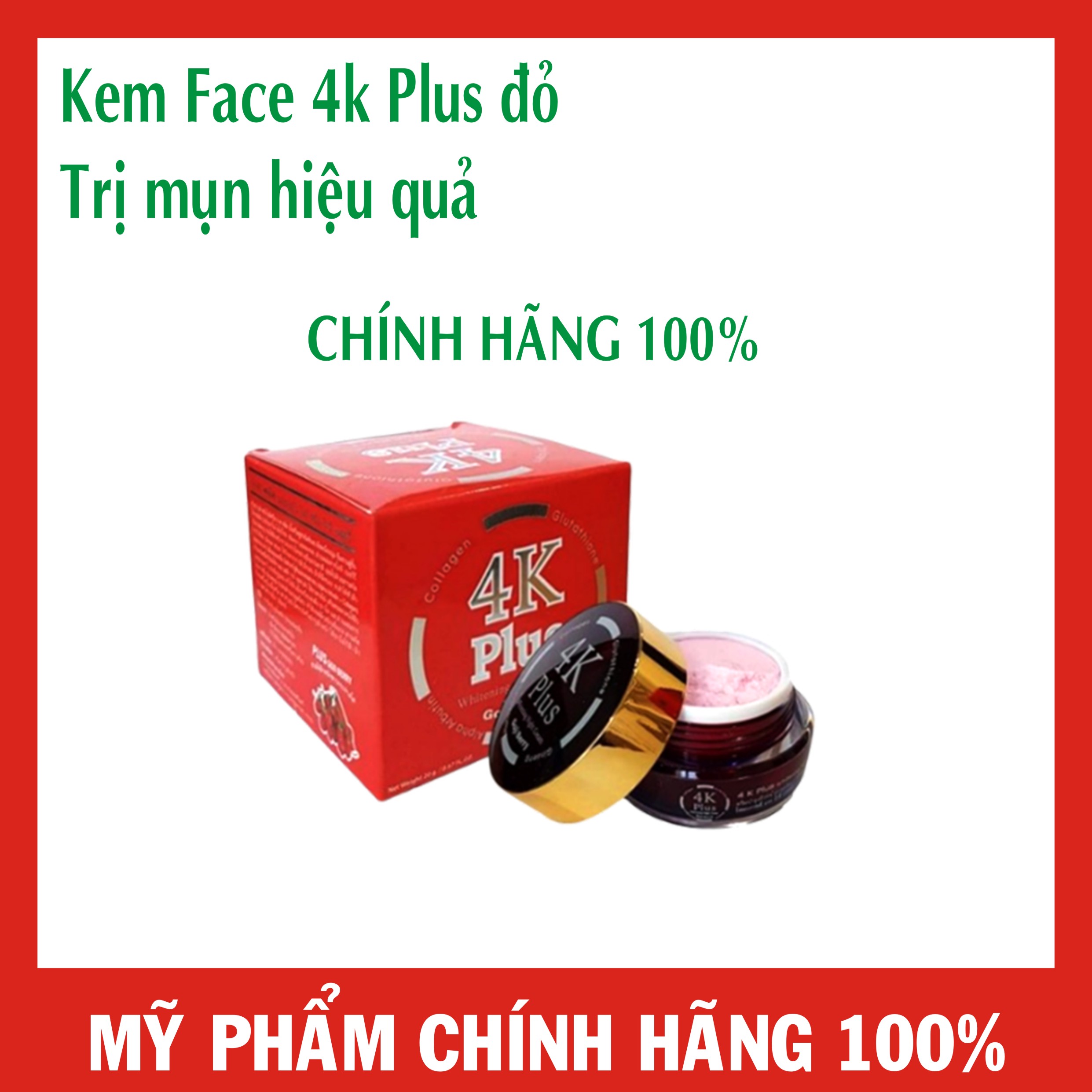 Kem 4K Plus Đỏ Ttri mụn thâm Thái Lan [Chính Hãng]