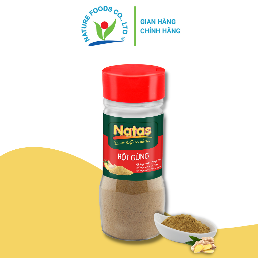 BỘT GỪNG NATAS gia vị tiện dụng (hũ 40g)