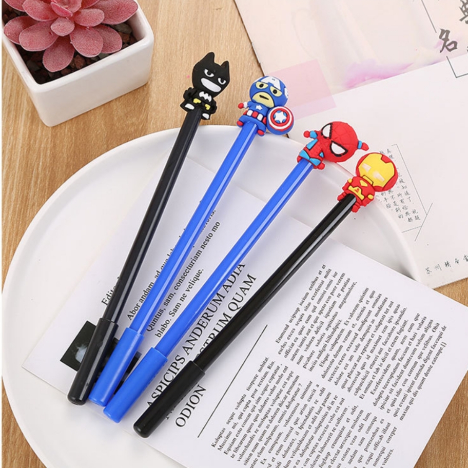 Set 4 bút bi nước siêu anh hùng