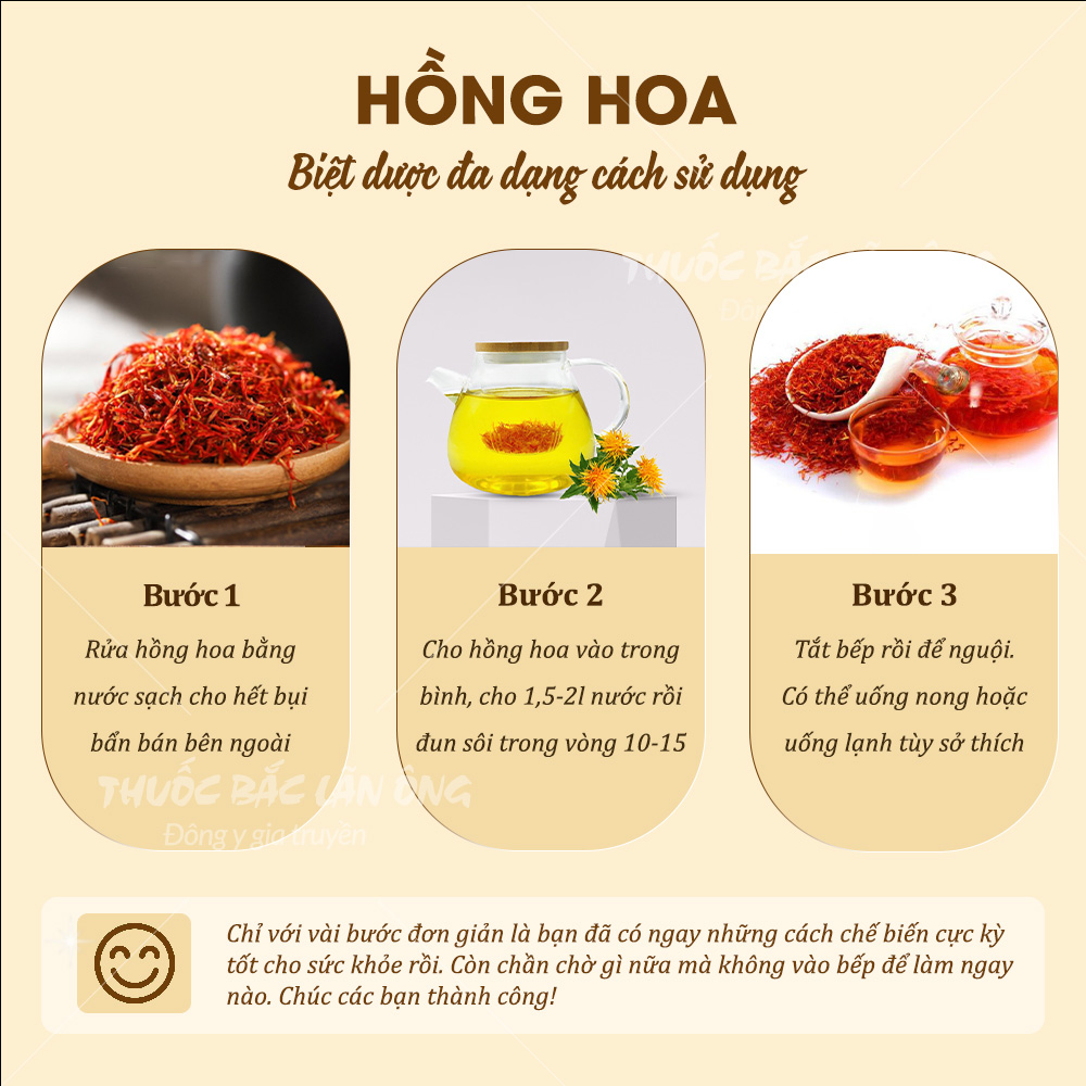 Hồng Hoa Tây Tạng 100g - Thuốc Bắc Lãn Ông