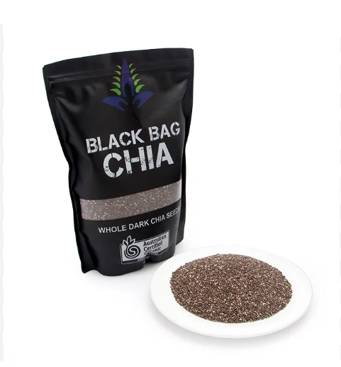 HCM Hạt Chia Đen 500g Úc Black Bag Chia HSD 2027