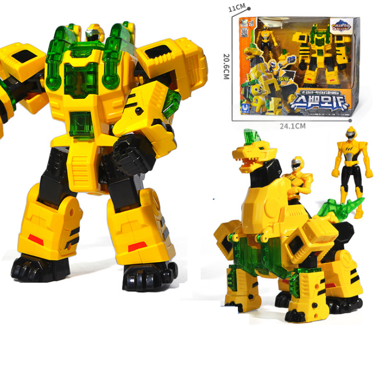 Đồ chơi miniforce mô hình Robot siêu khủng long Brachio cuồng phong và siêu nhân Max