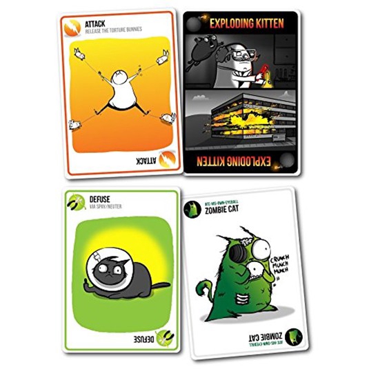 Thẻ bài Mèo nổ cảm tử Việt Nam hộp cứng loại xịn bản đen 18+ boardgame nhóm cơ bản kèm hướng dẫn tiếng Việt