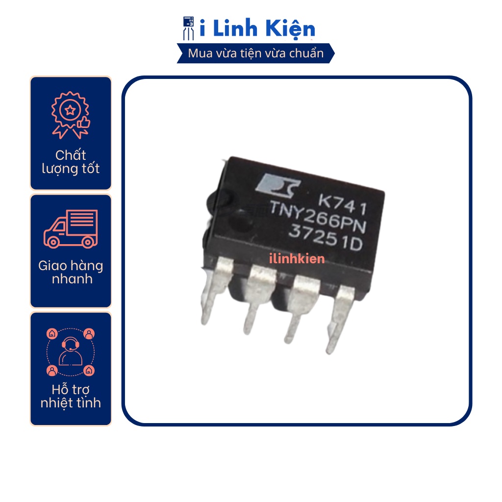 Ic nguồn TNY266PN DIP-7 chính hãng Power Integrations