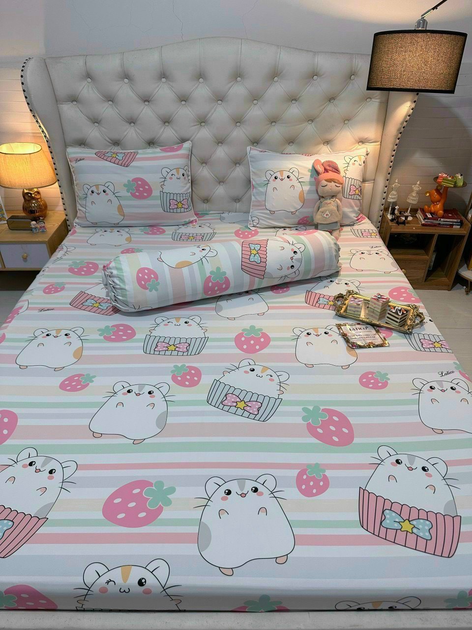 Bộ drap ga thun siêu lạnh lụa chất cực mát