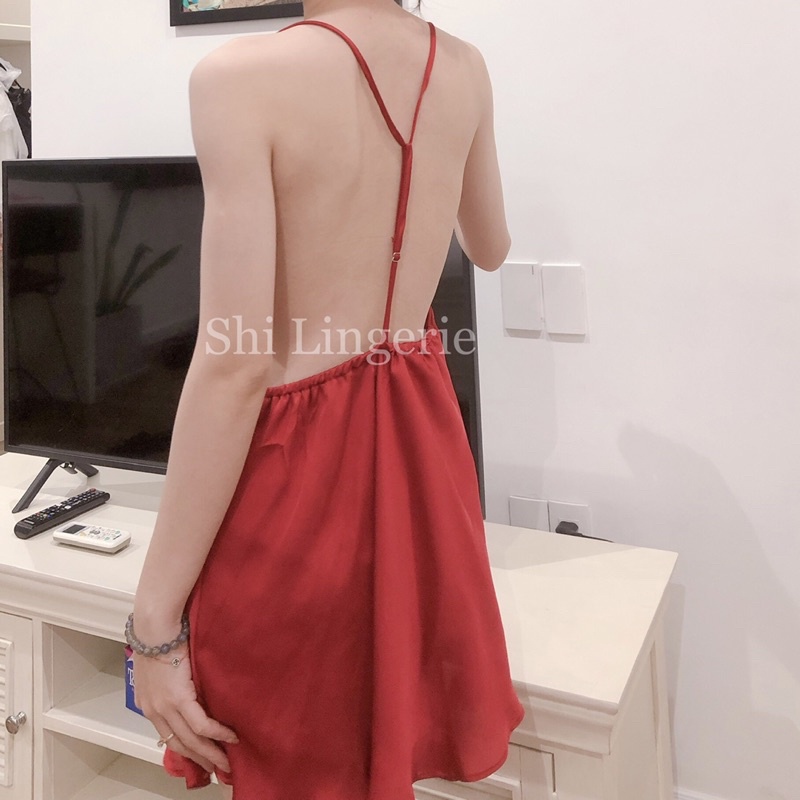 Váy ngủ hở lưng chữ Y [Shi.Lingerie]