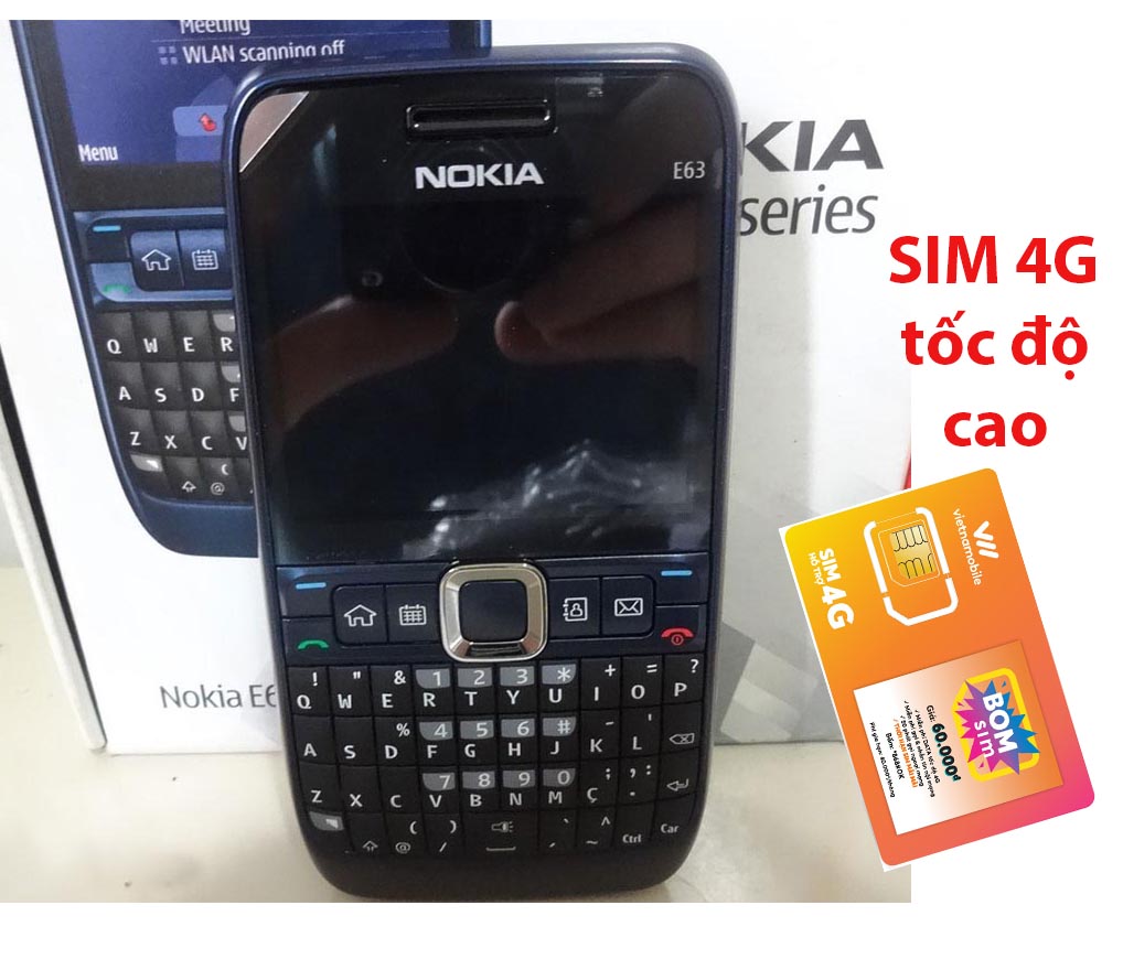 Điện thoại độc cổ NOKIA E63 giá rẻ tặng kèm sim 4g