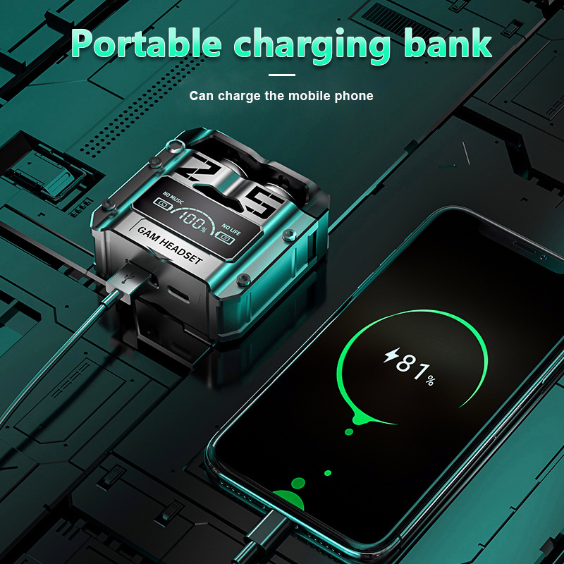 Tai Nghe Bluetooth M25 Gaming phiên bản cao cấp, âm thanh cực tốt, độ trễ thấp, pin trâu 2-3 tiếng, chống ồn - Bảo hành Lỗi 1 Đổi 1 Từ GWIN TECHNOLOGY