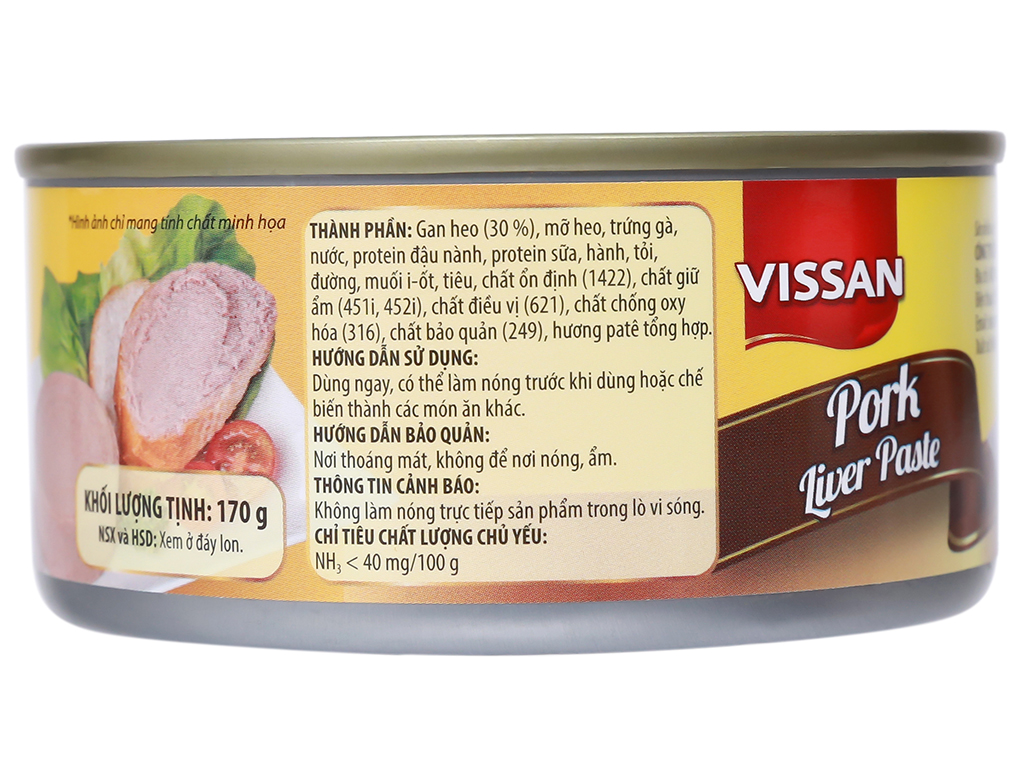 Pate gan Vissan hộp 170g