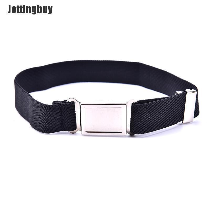 Jettingbuy Elastic Solid Color Canvas Belts Boys Girls Elastic Belt Adjustable for Kids