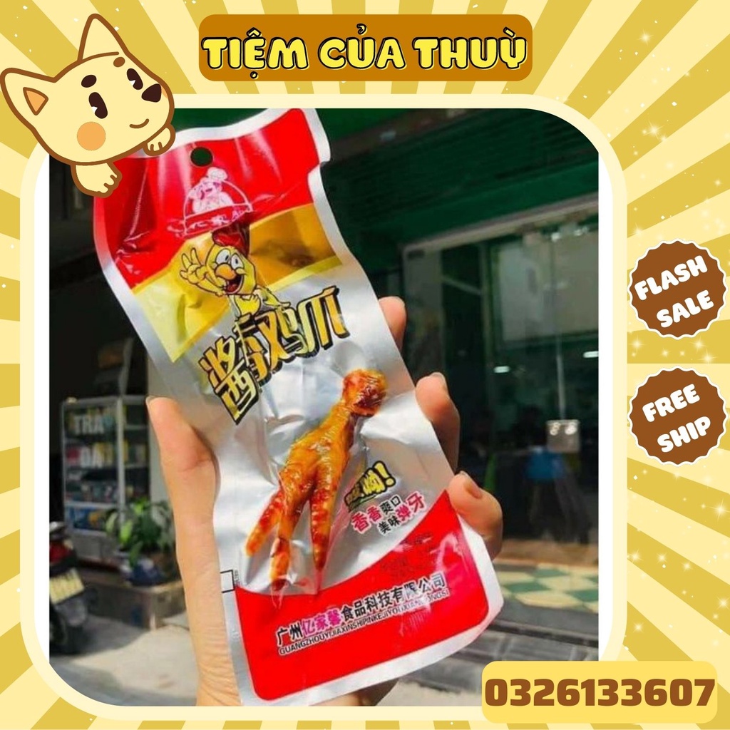 Chân gà tứ xuyên, chân gà cay, đồ ăn vặt trung , đồ ăn vặt tuổi thơ