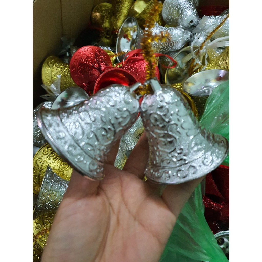 Cặp Chuông treo trang trí noel, giáng sinh 6cm