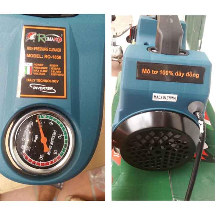 Máy rửa xe xách tay Romano 1850w