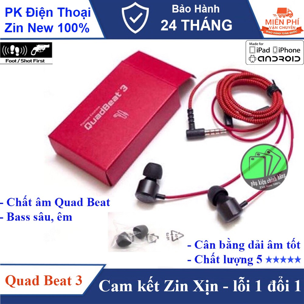 Tai nghe LG QUAD BEAT 3 (HSS- F630) 2019 Full Box, Nguyên SEAL, Hàng bóc máy -Tặng kèm Núm tai và Hộp đựng _ BH 06 Tháng