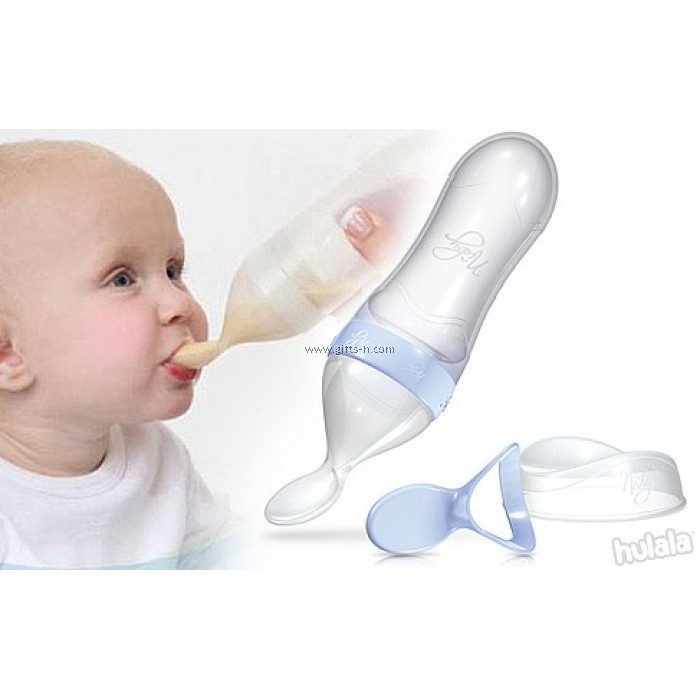 Bình thìa silicone Nuby dành cho bé ăn bột dung tích 90ml