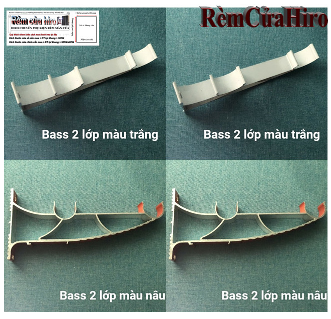 Giá đỡ ke gác thanh treo rèm cửa màn cửa 2 lớp