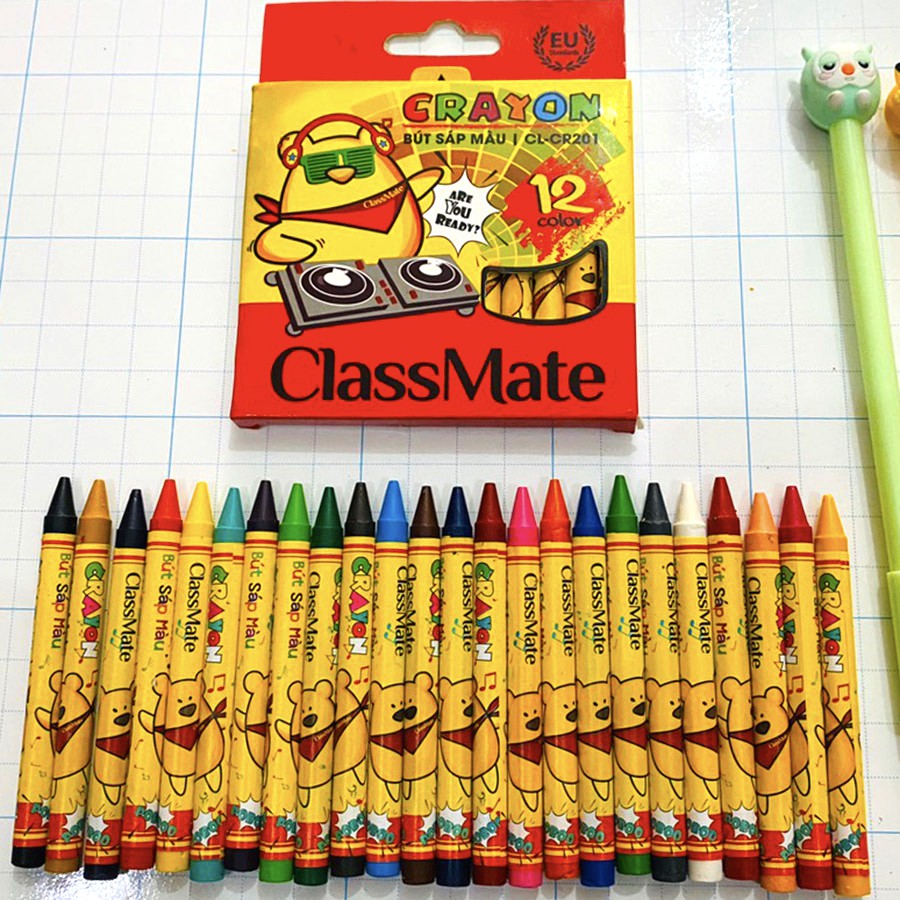 Bút sáp 12 màu Class Mate CL-CR201
