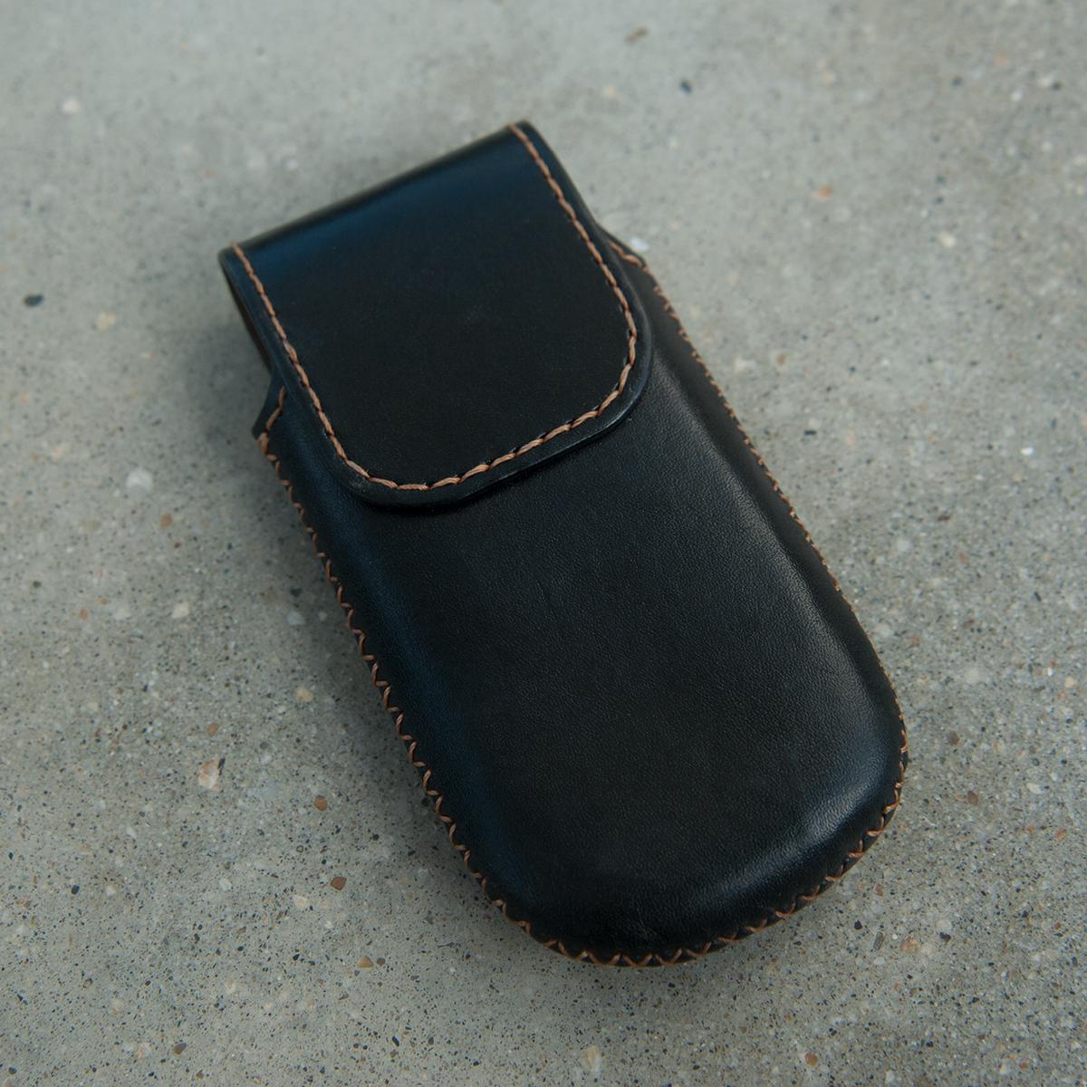 Bao da nokia 8800 có nắp gập - da bò thật - đồ da handmade dtleather db205