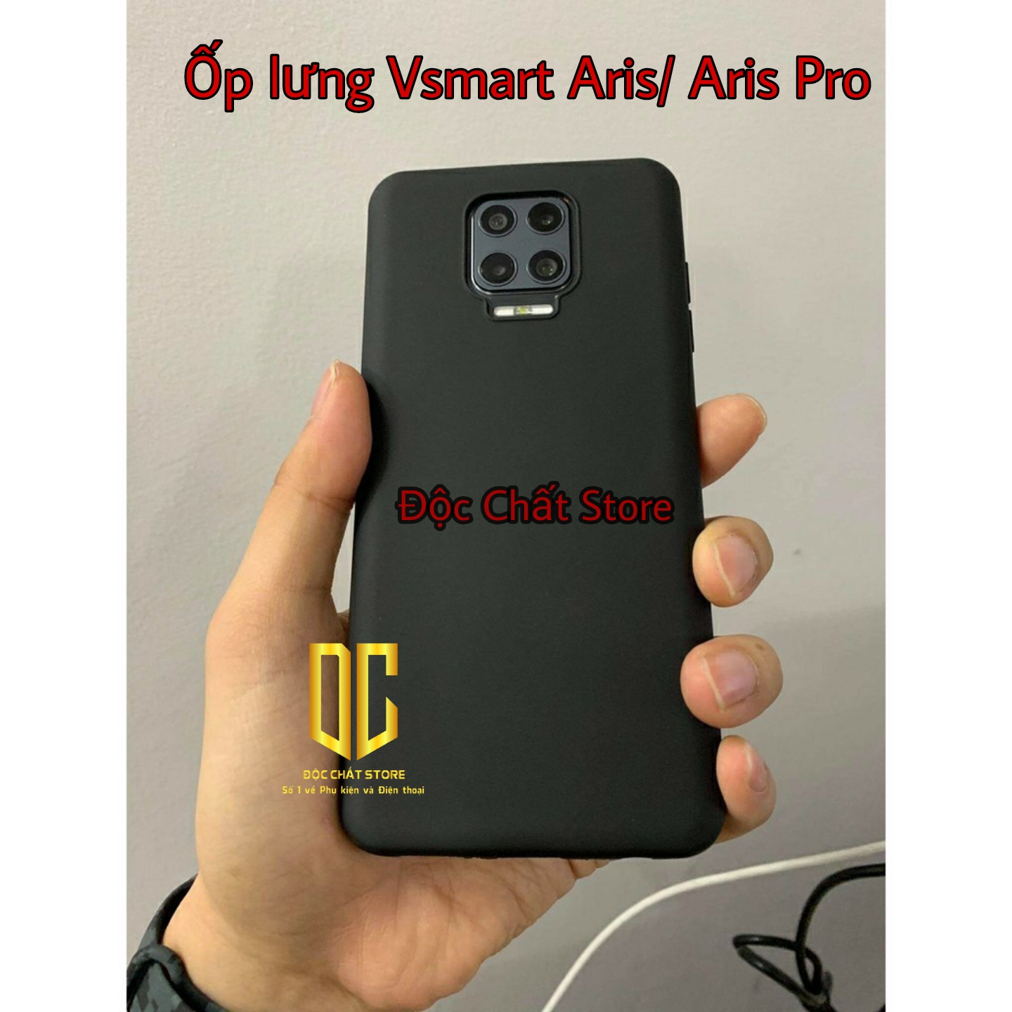 Ốp dẻo Đen - TPU Vsmart Aris/Aris Pro
