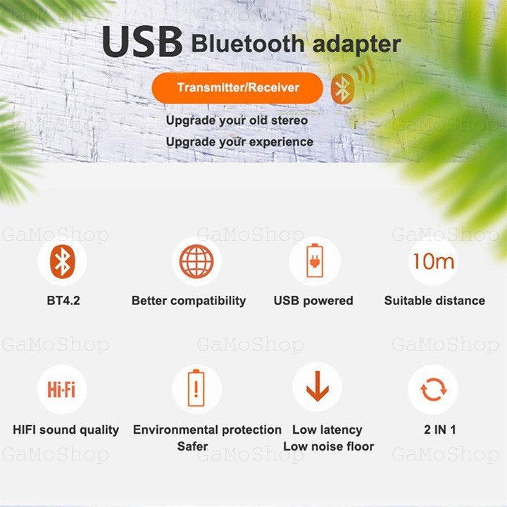 [HCM]USB Bluetooth 4.2 HiFi TX11S Thu và Phát Bluetooth Âm thanh cực hay