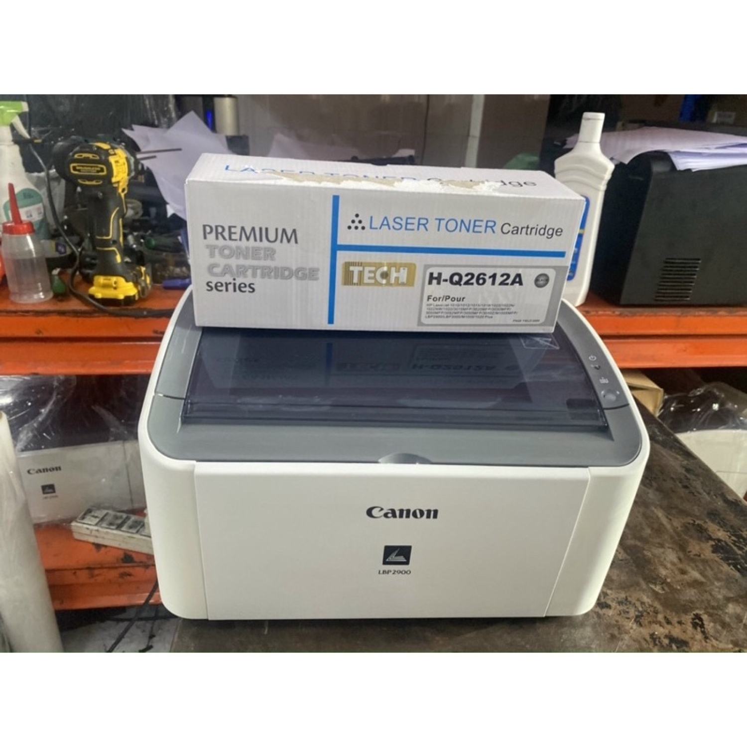 Máy in Canon LBP 2900 ( tặng kèm hộp mực mới , phụ kiện mới ) máy cũ đẹp 98%