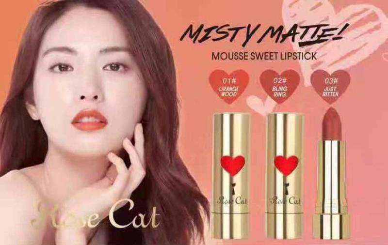 Son Lì Matte mướt môi Rose Cat