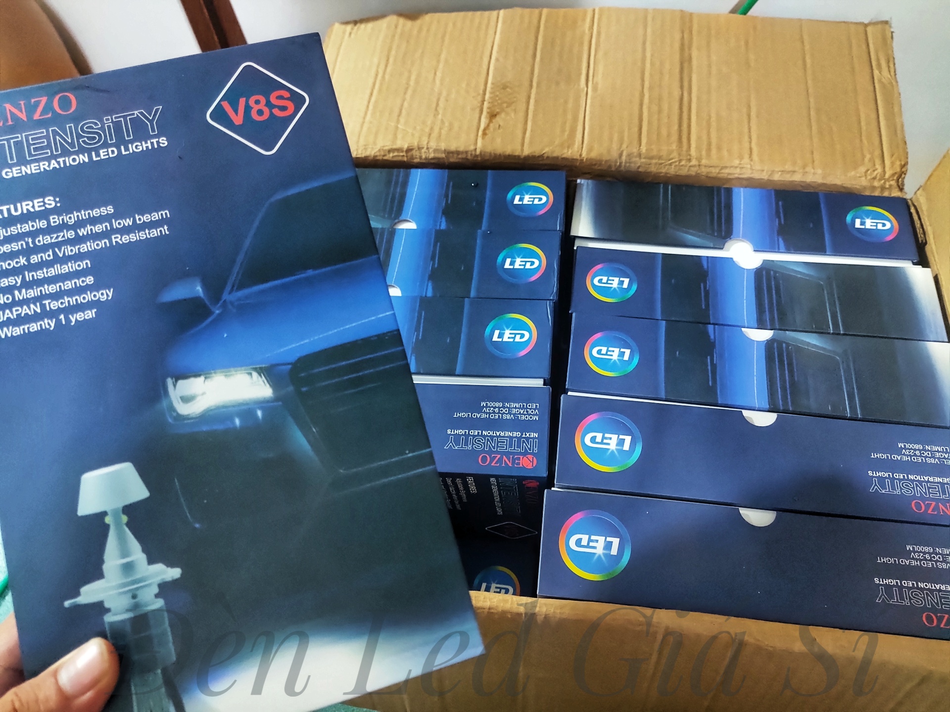 Đèn Pha Led Kenzo V8S Chính Hãng