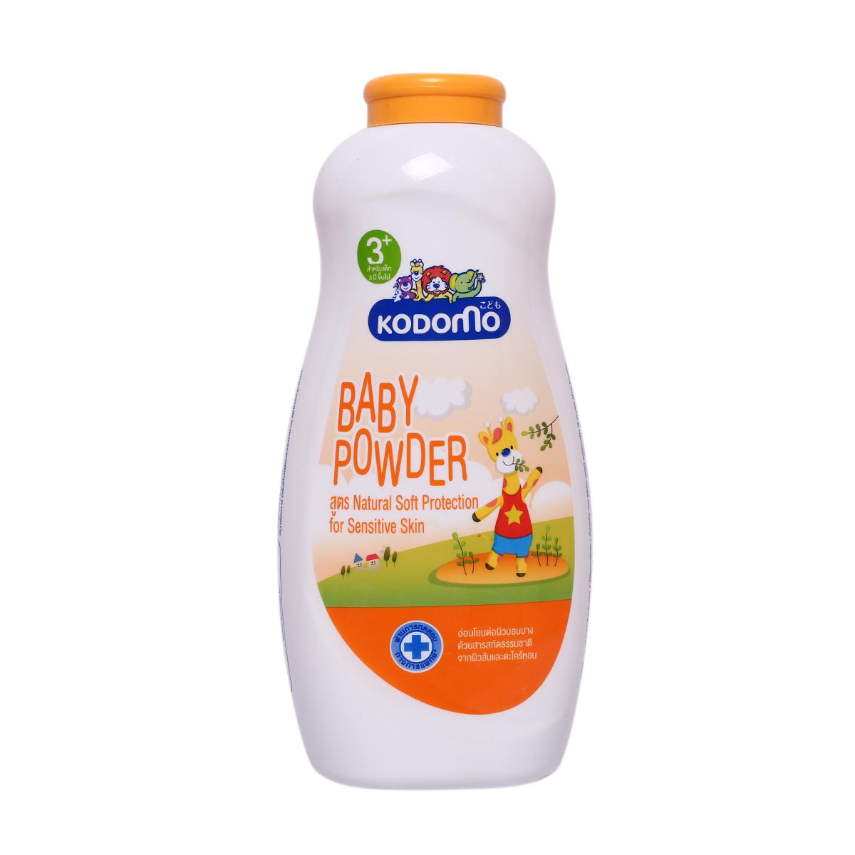 Phấn rôm Kodomo Natural Soft Protection 350g (dưỡng ẩm và ngăn côn trùng)