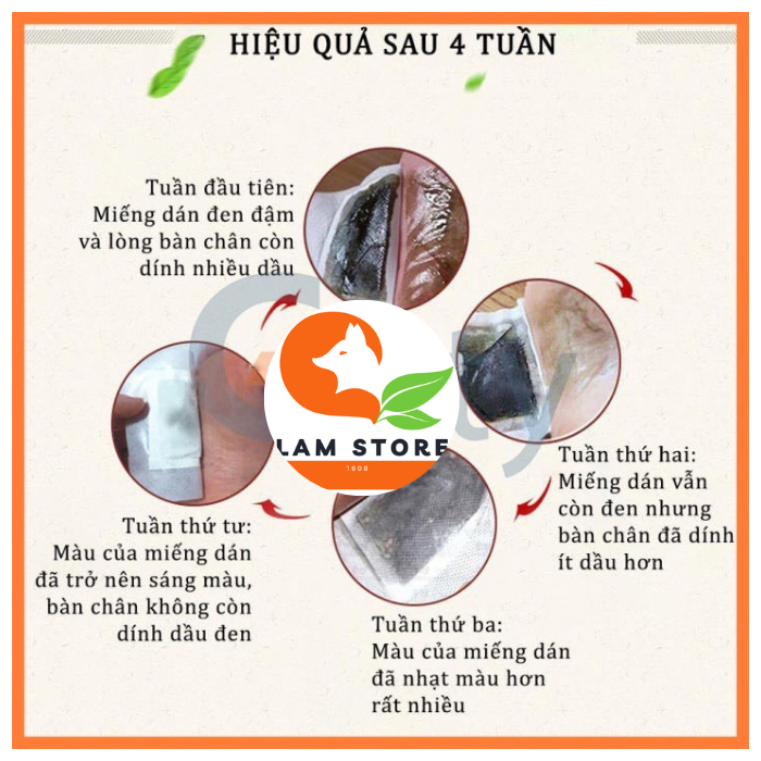 Miếng dán ngải cứu thải độc chân