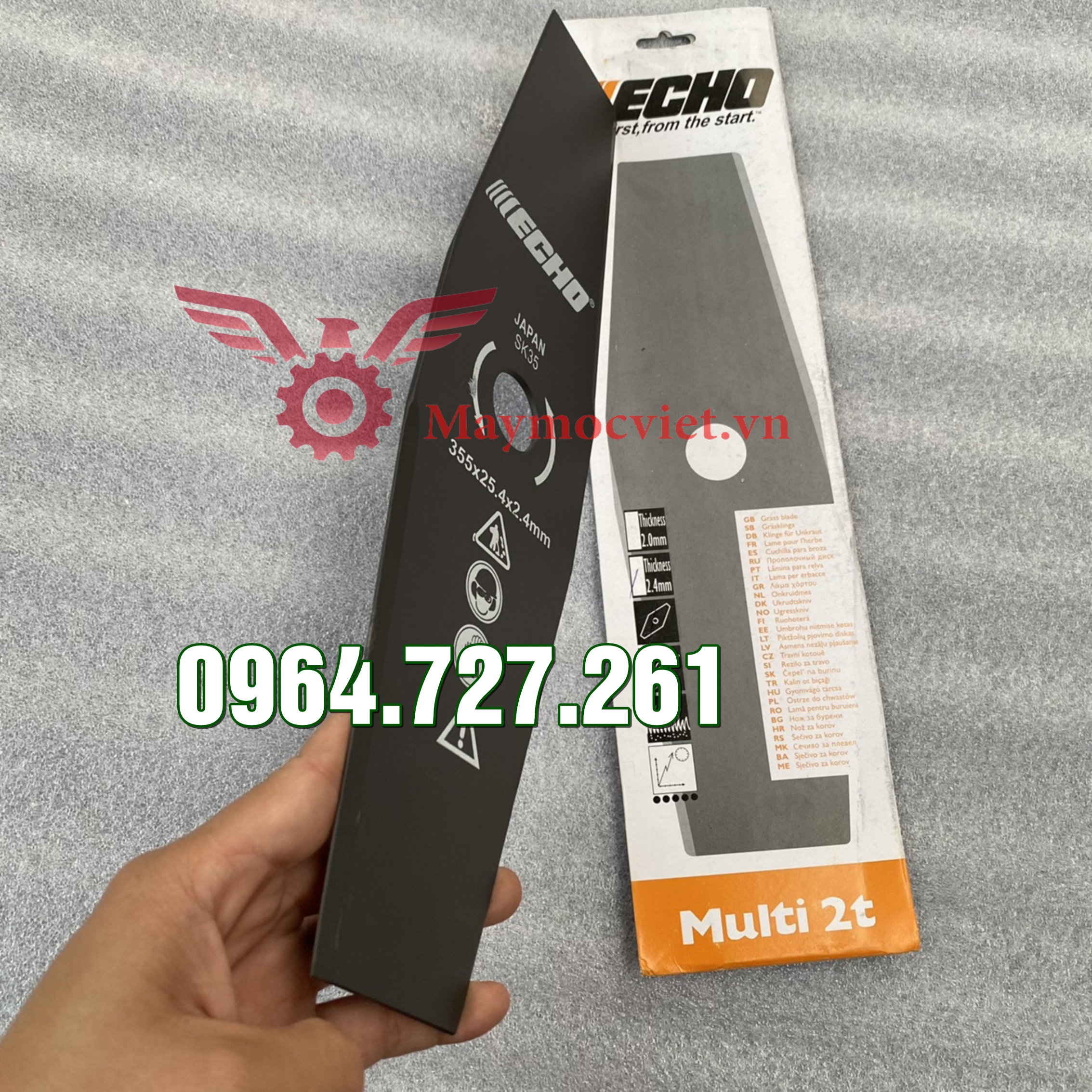 Lưỡi cắt cỏ cao cấp Echo Nhật Bản vát chéo