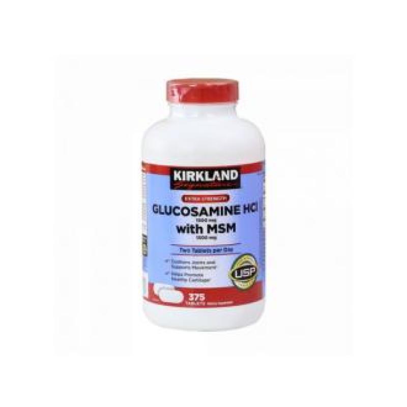 VIÊN UỐNG BỔ XƯƠNG KHỚP KIRKLAND GLUCOSAMINE MSM MỸ (375 VIÊN)