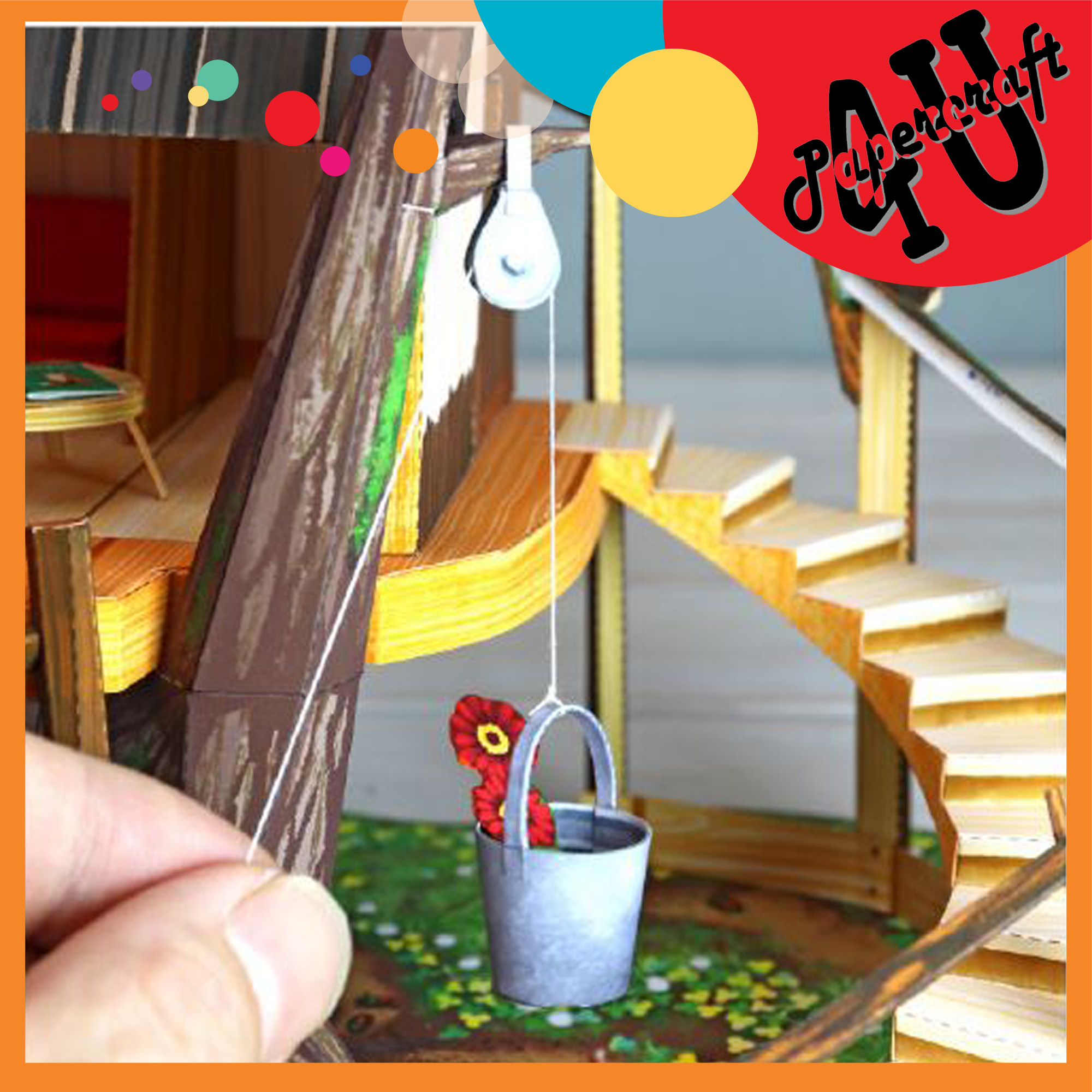 Mô hình giấy 3D  Nhà trên cây