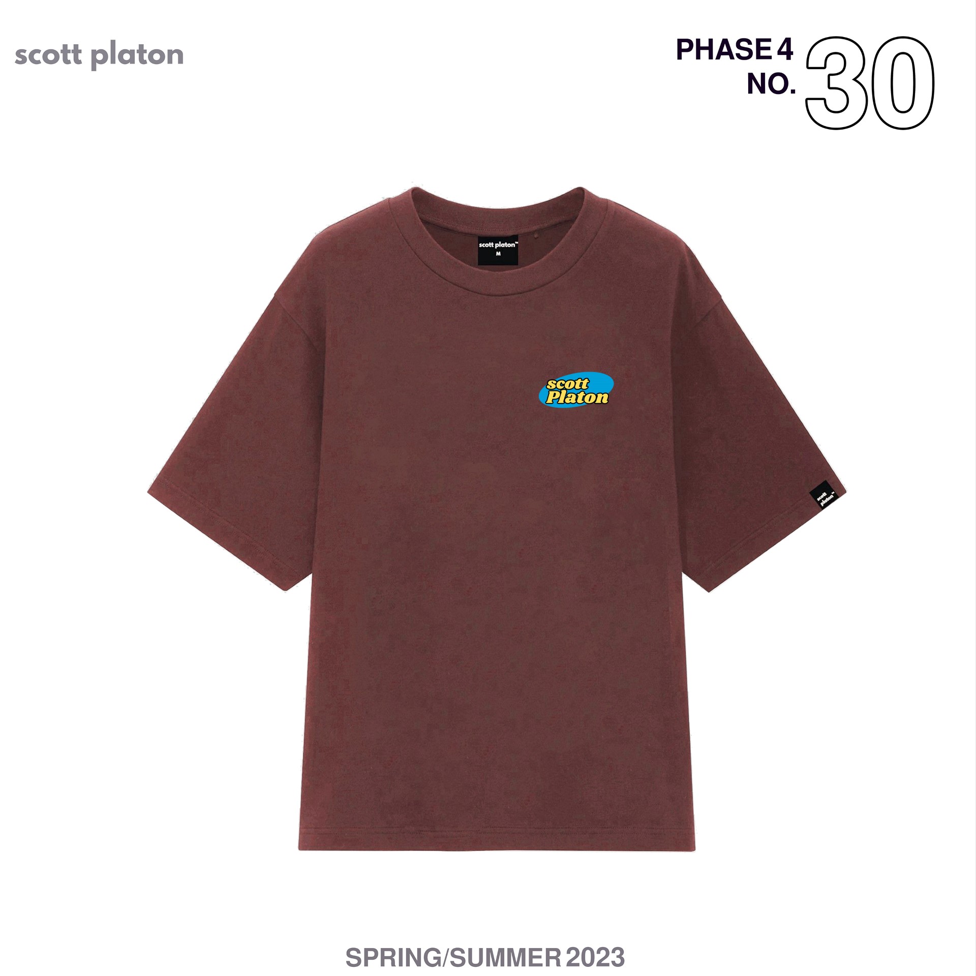 Scott Platon Áo Thun Mini Yellow Logo - Chất liệu cotton dày dặn đứng form