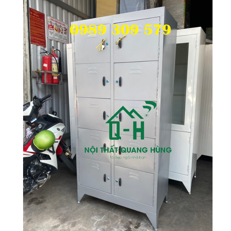 Tủ sắt hồ sơ locker 10 cửa chắc chắn hcm