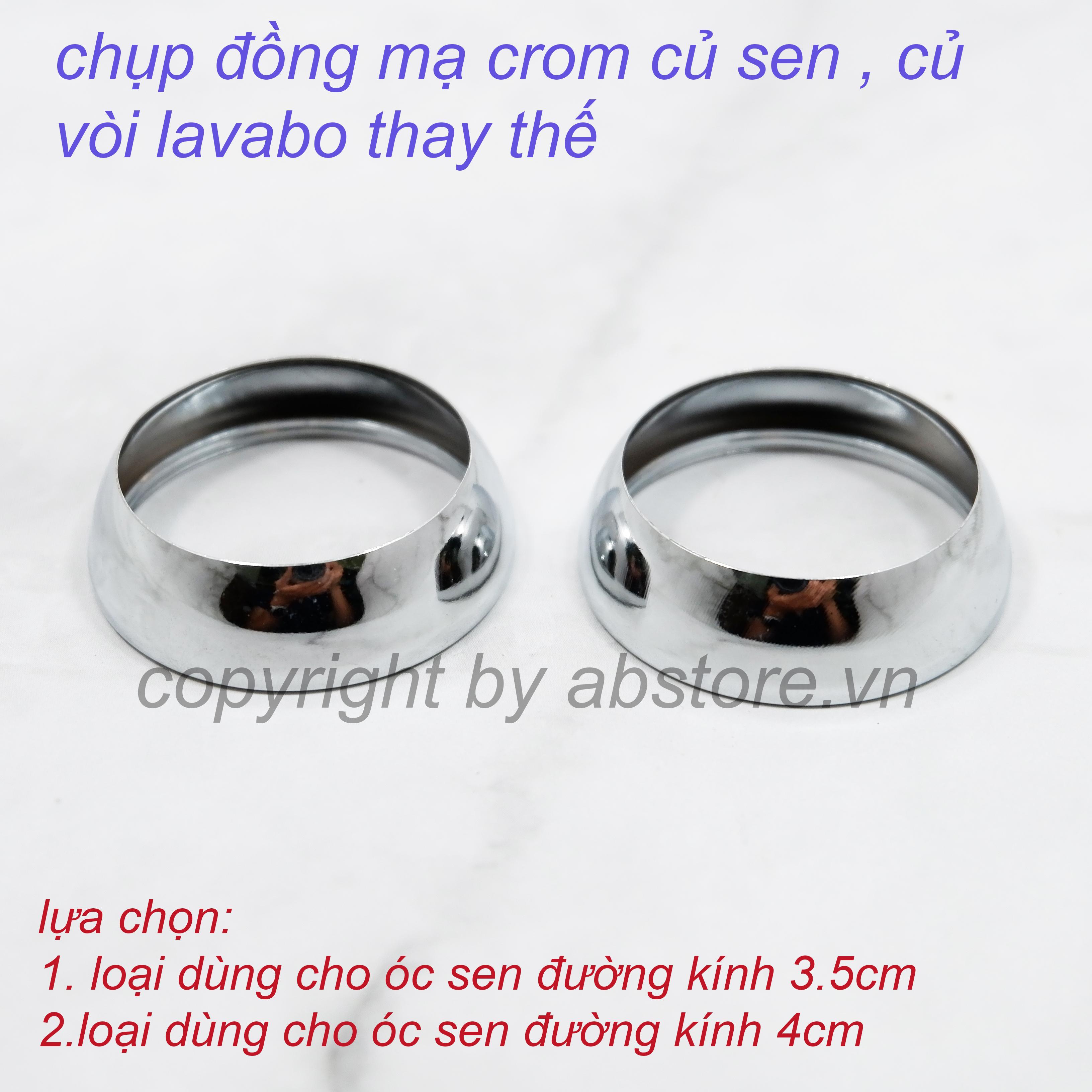 Chụp đồng cho óc lõi sen vòi loại đường kính 35mm và 40mm dày đẹp giá rẻ