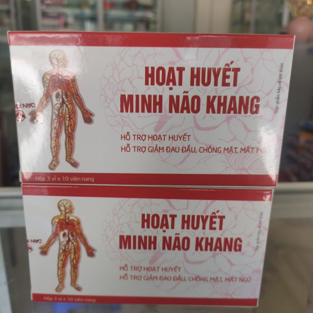 HOẠT HUYẾT MINH NÃO KHANG ( hỗ trợ đau đầu, giảm hoa mắt chóng mặt )