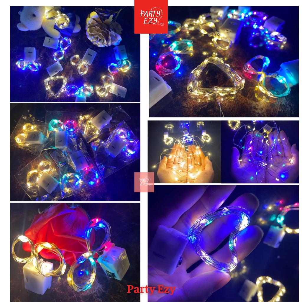 ĐÈN LED FAIRY LIGHT 1M, 2M-ĐÈN ĐOM ĐÓM TRANG TRÍ