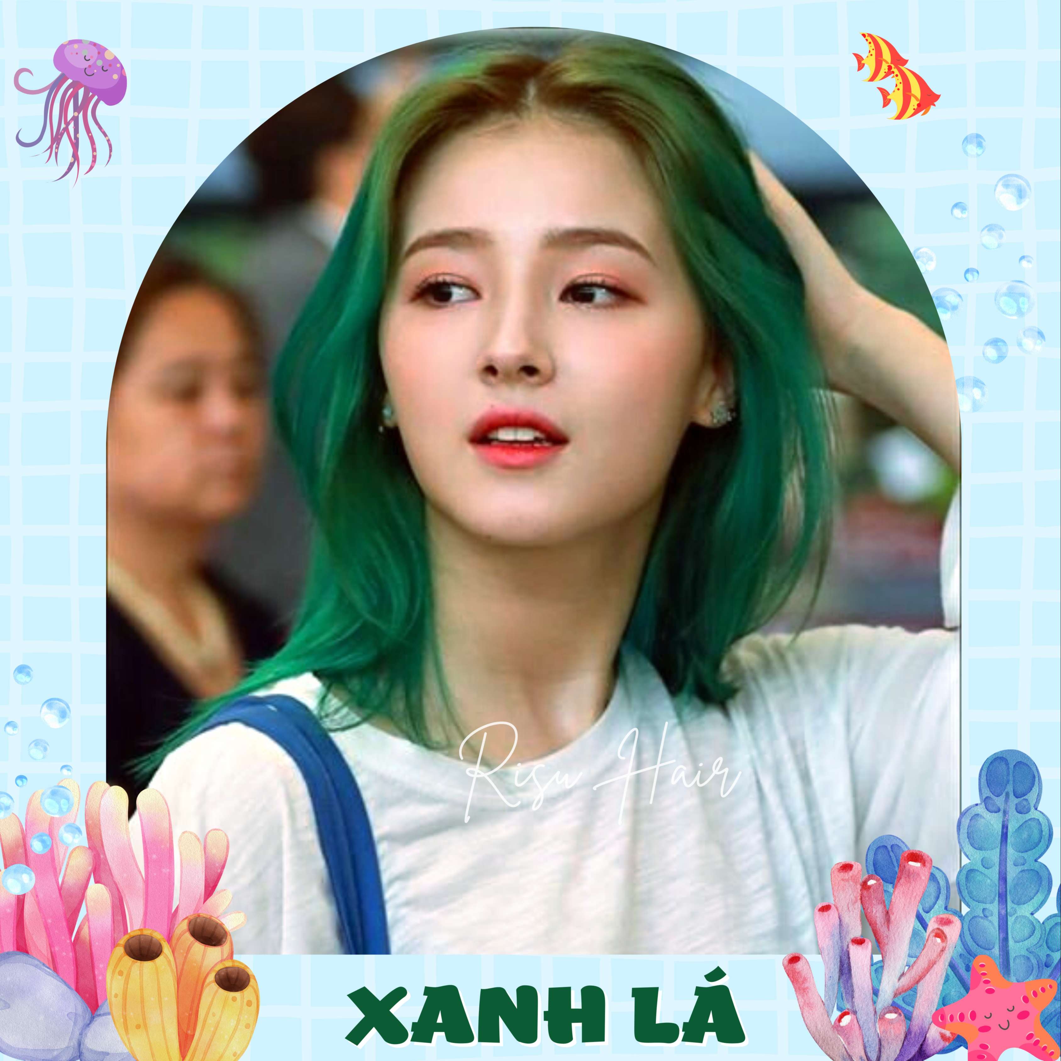 Thuốc Nhuộm Tóc Màu Xanh Lá - Risu Hair.