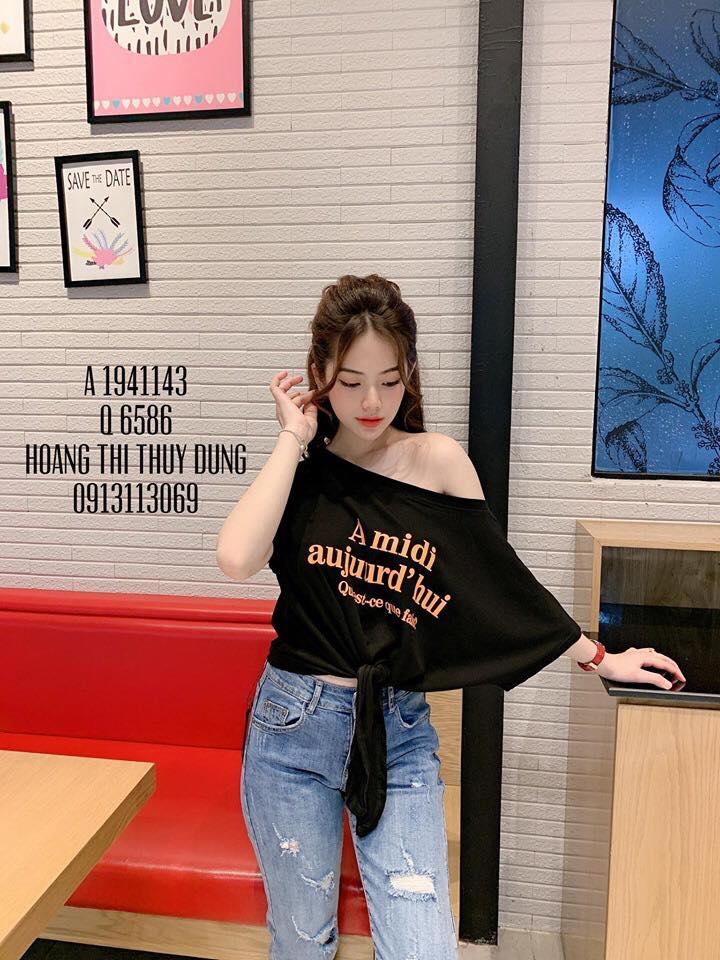 Áo lụa cột nơ eob mặc được 2 kiểu