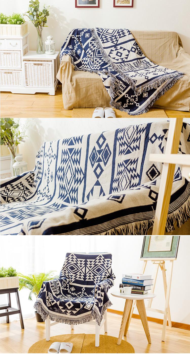 Khăn phủ Sofa Vintage, Thảm thổ cẩm đa năng