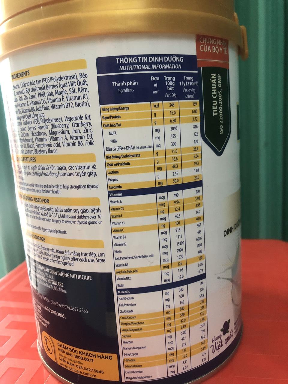 [HCM]LEAN PRO THYRO (400g)-( DINH DƯỠNG CHO NGƯỜI TUYẾN GIÁP)