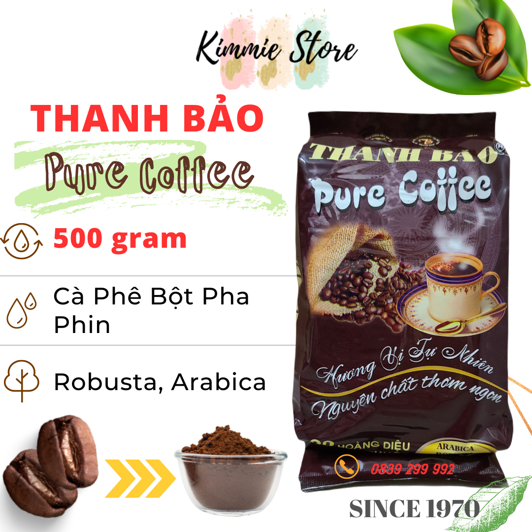 [ĐẶC SẢN BUÔN MÊ THUỘT] CÀ PHÊ PHIN THANH BẢO 500GR - PURE COFFEE (SINCE 1970)