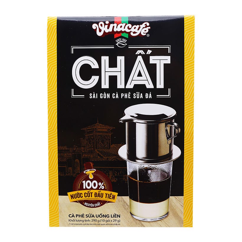 COMBO 2 HỘP CÀ PHÊ CHẤT VINACAFE - hộp 290g ( 10 gói x 29g )