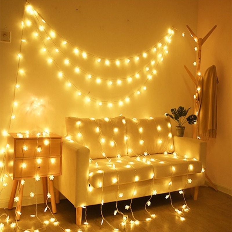 Christmas tree led string lights warm yellow LED Christmas tree lights