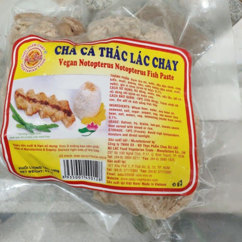 Chả cá thác lác chay âu lạc 140 gam