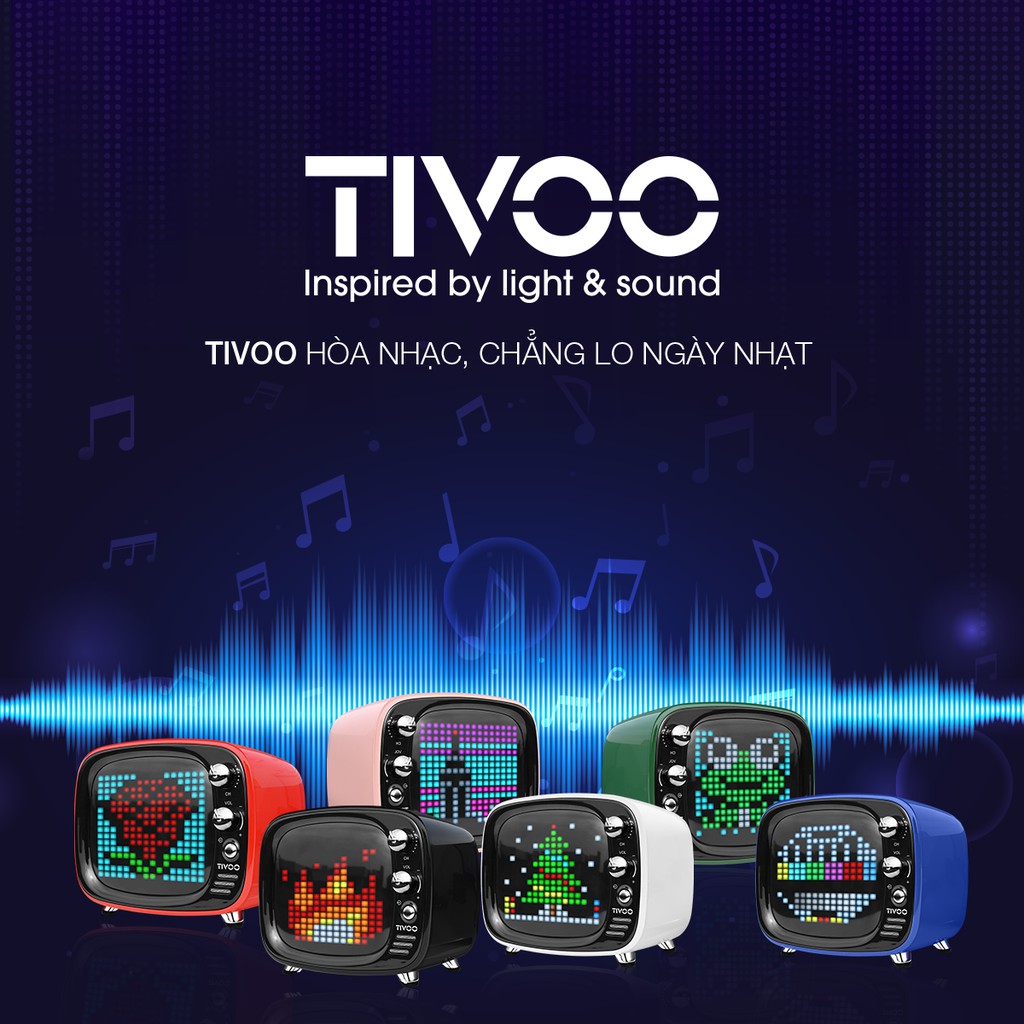 Loa Bluetooth Divoom TIVOO 6W - Dâu Đen Store
